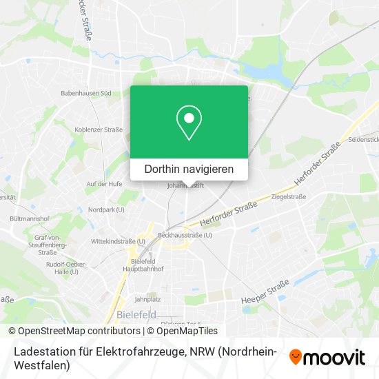 Ladestation für Elektrofahrzeuge Karte