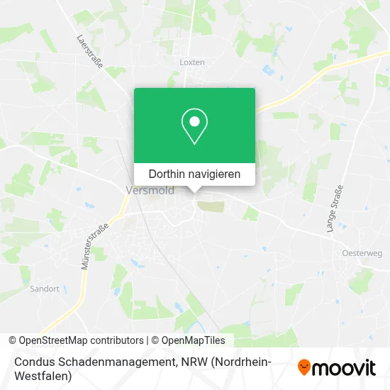 Condus Schadenmanagement Karte