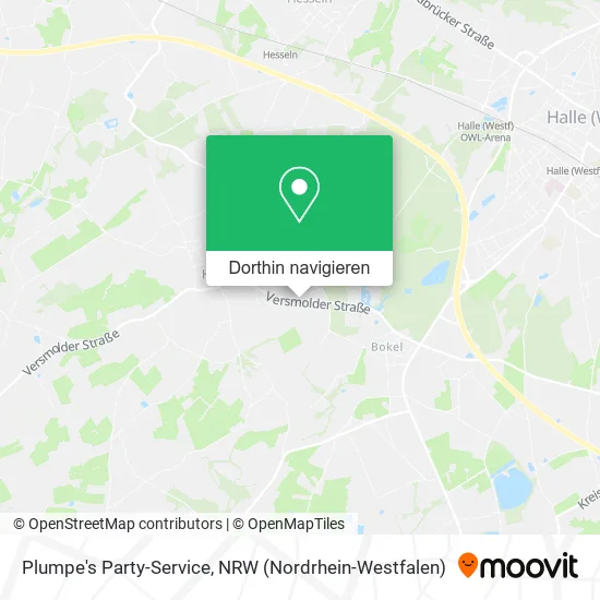 Plumpe's Party-Service Karte