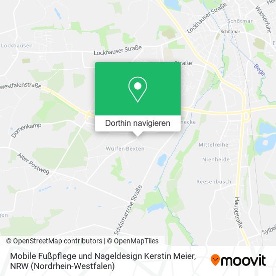 Mobile Fußpflege und Nageldesign Kerstin Meier Karte
