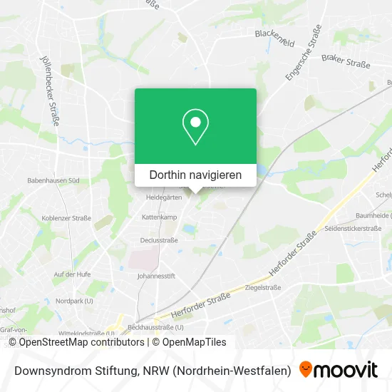 Downsyndrom Stiftung Karte