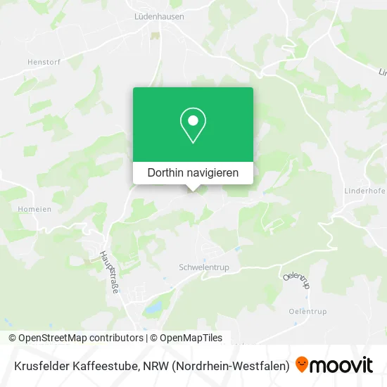 Krusfelder Kaffeestube Karte