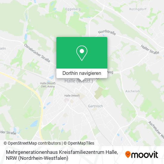 Mehrgenerationenhaus Kreisfamiliezentrum Halle Karte