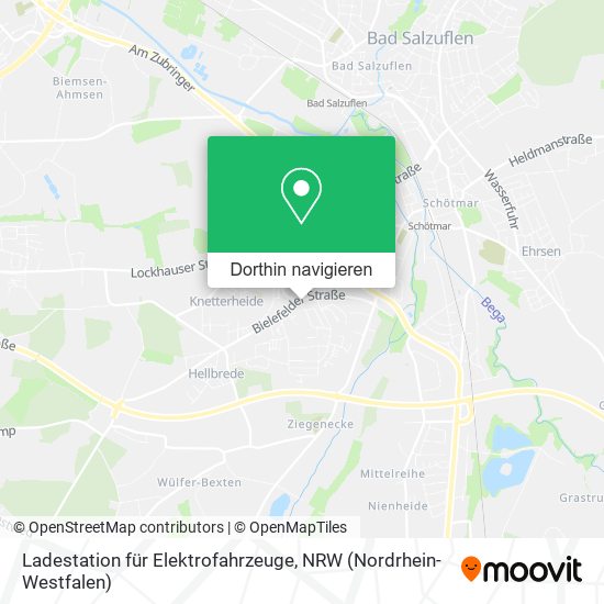 Ladestation für Elektrofahrzeuge Karte