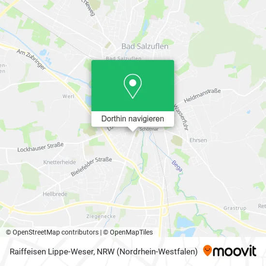 Raiffeisen Lippe-Weser Karte