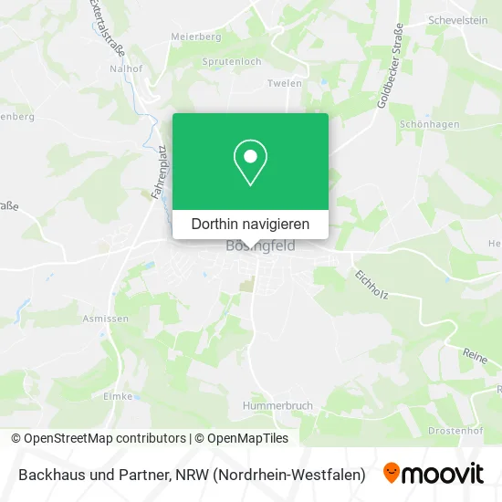 Backhaus und Partner Karte