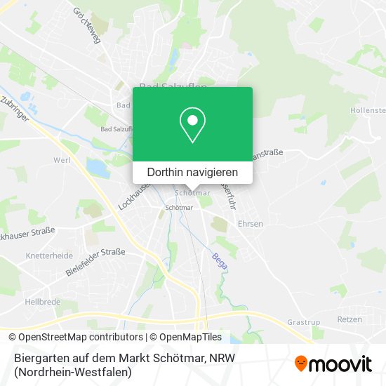 Biergarten auf dem Markt Schötmar Karte