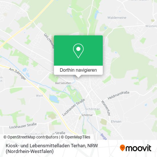 Kiosk- und Lebensmittelladen Terhan Karte