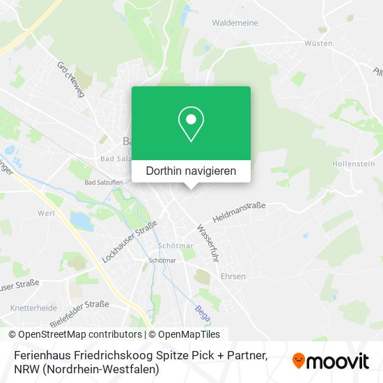 Ferienhaus Friedrichskoog Spitze Pick + Partner Karte