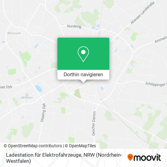 Ladestation für Elektrofahrzeuge Karte