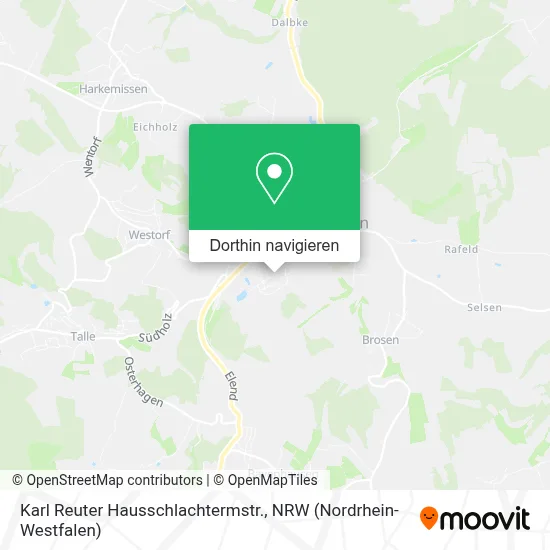 Karl Reuter Hausschlachtermstr. Karte