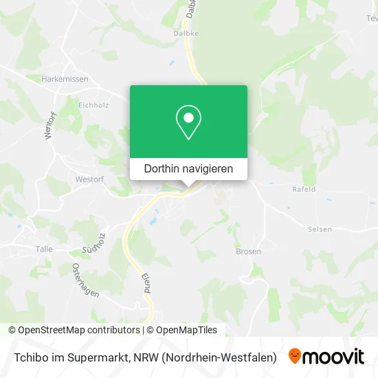 Tchibo im Supermarkt Karte