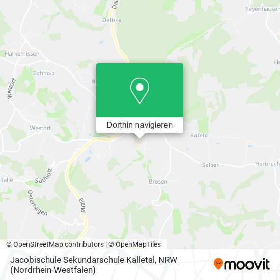 Jacobischule Sekundarschule Kalletal Karte