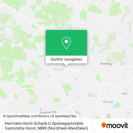 Hermann Horst Schank-U.Speisegaststätte Gaststätte Horst Karte