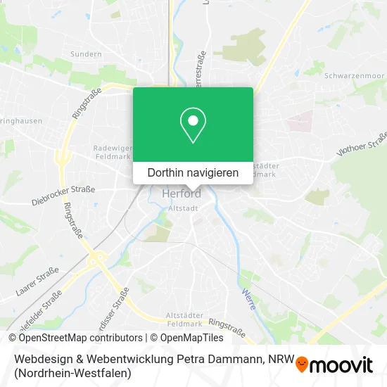 Webdesign & Webentwicklung Petra Dammann Karte