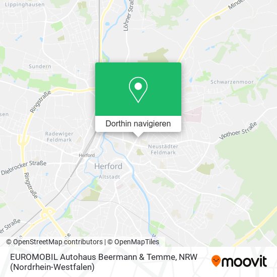 EUROMOBIL Autohaus Beermann & Temme Karte