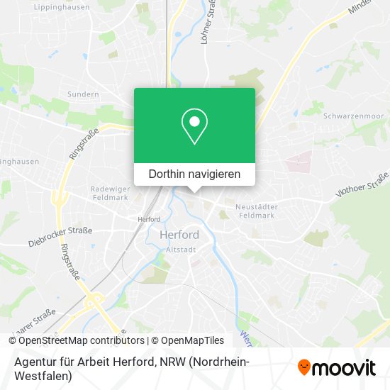 Agentur für Arbeit Herford Karte