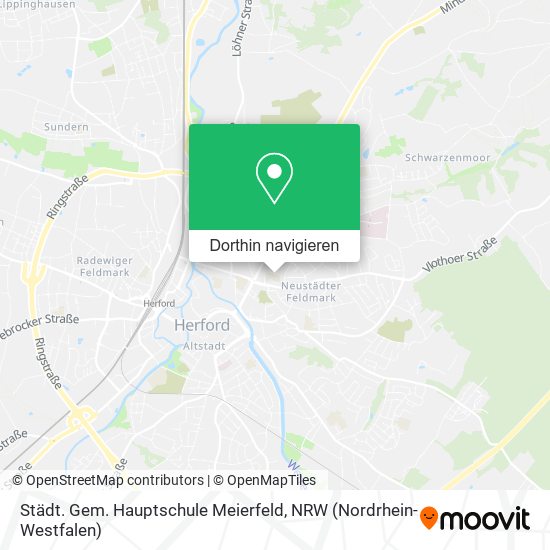 Städt. Gem. Hauptschule Meierfeld Karte
