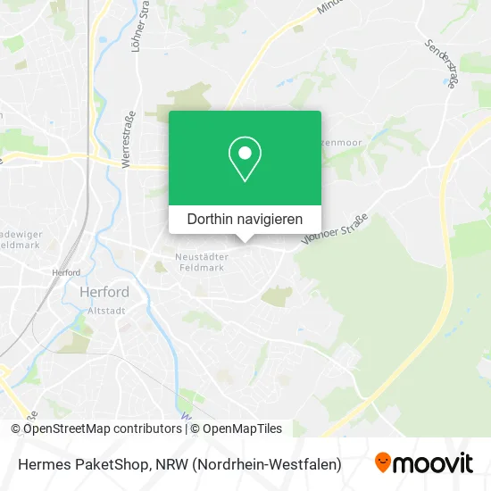 Hermes PaketShop Karte