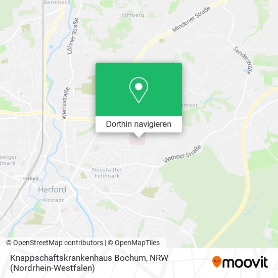 Knappschaftskrankenhaus Bochum Karte