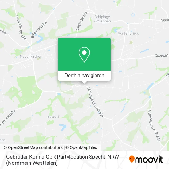 Gebrüder Koring GbR Partylocation Specht Karte