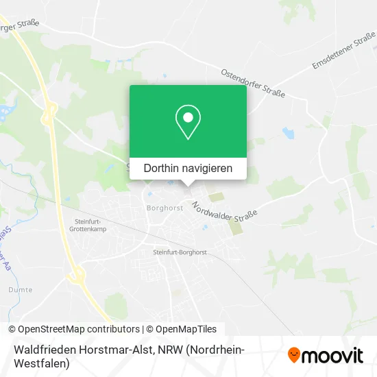 Waldfrieden Horstmar-Alst Karte