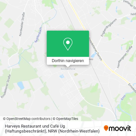 Harveys Restaurant und Café Ug (Haftungsbeschränkt) Karte