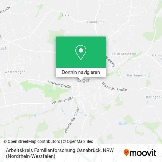 Arbeitskreis Familienforschung Osnabrück Karte