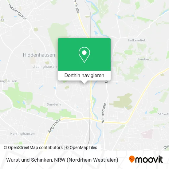 Wurst und Schinken Karte