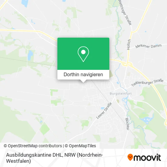 Ausbildungskantine DHL Karte