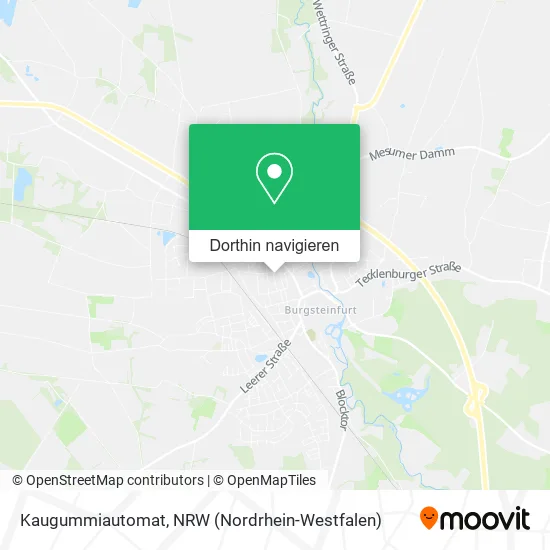 Kaugummiautomat Karte