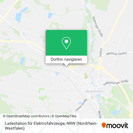 Ladestation für Elektrofahrzeuge Karte