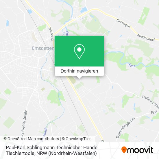 Paul-Karl Schlingmann Technischer Handel Tischlertools Karte