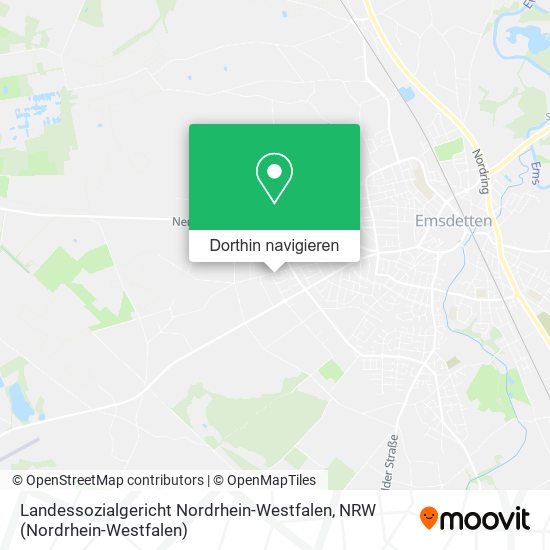 Landessozialgericht Nordrhein-Westfalen Karte