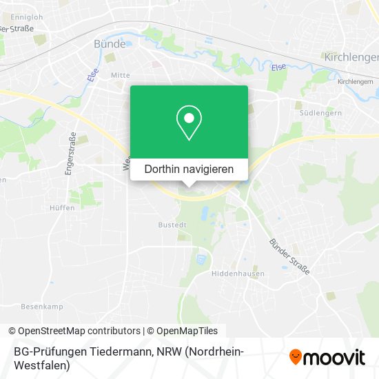 BG-Prüfungen Tiedermann Karte