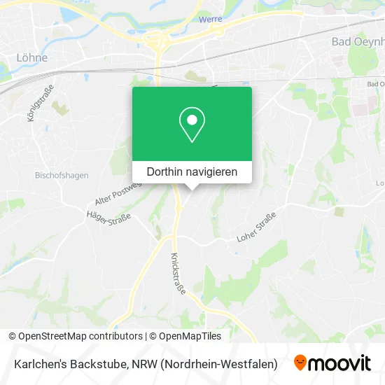 Karlchen's Backstube Karte