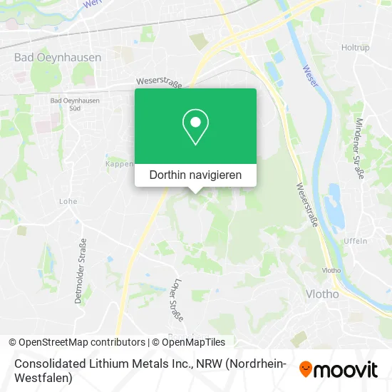 Consolidated Lithium Metals Inc. Karte