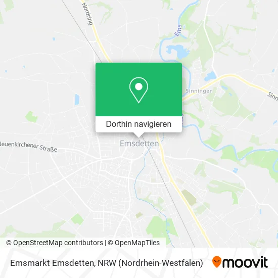 Emsmarkt Emsdetten Karte