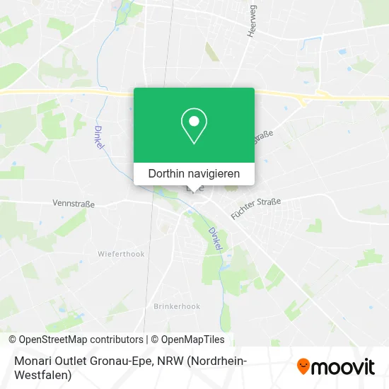 Monari Outlet Gronau-Epe Karte