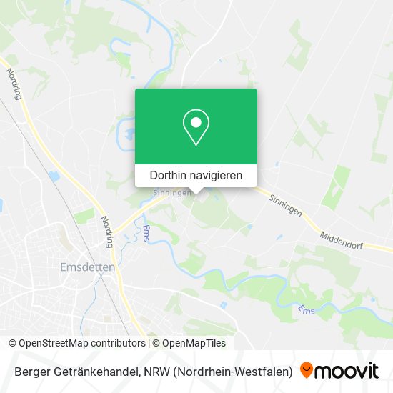 Berger Getränkehandel Karte