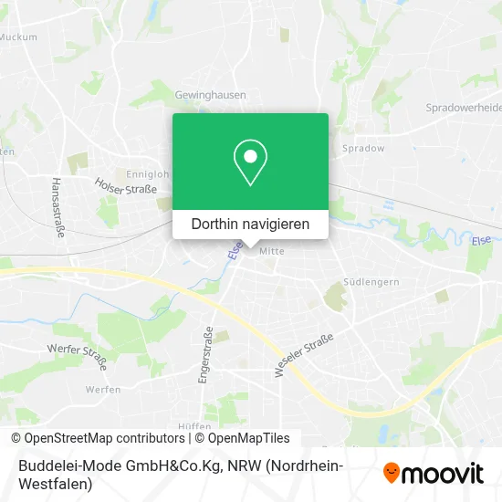 Buddelei-Mode GmbH&Co.Kg Karte