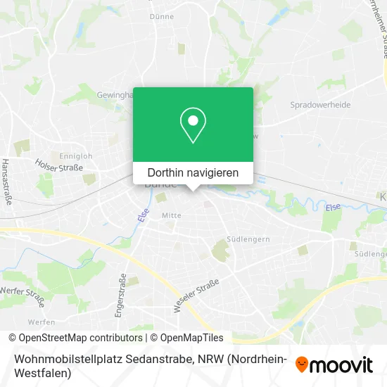 Wohnmobilstellplatz Sedanstrabe Karte