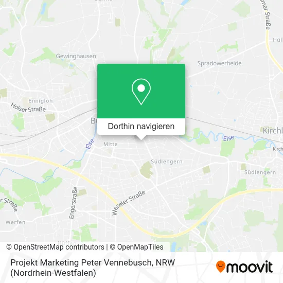 Projekt Marketing Peter Vennebusch Karte
