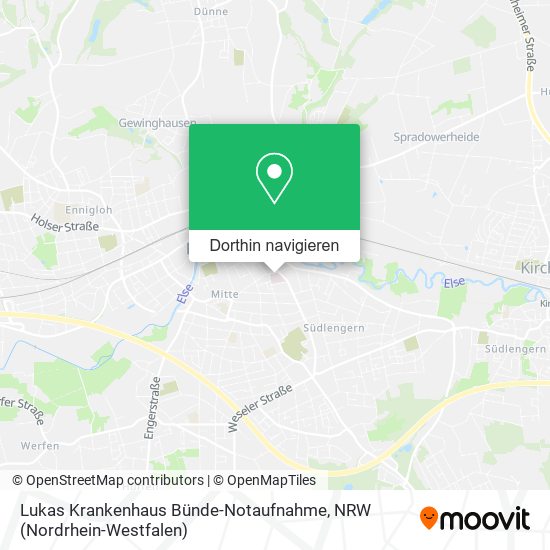 Lukas Krankenhaus Bünde-Notaufnahme Karte