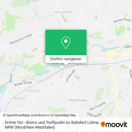 Dritter Ort - Bistro und Treffpunkt im Bahnhof Löhne Karte