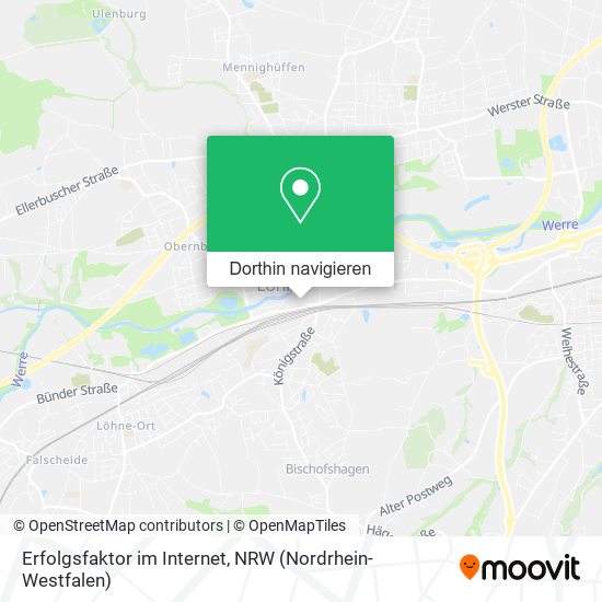Erfolgsfaktor im Internet Karte