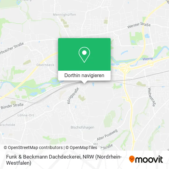 Funk & Beckmann Dachdeckerei Karte