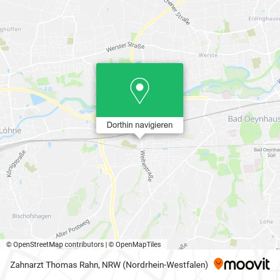 Zahnarzt Thomas Rahn Karte