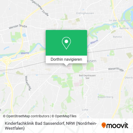Kinderfachklinik Bad Sassendorf Karte