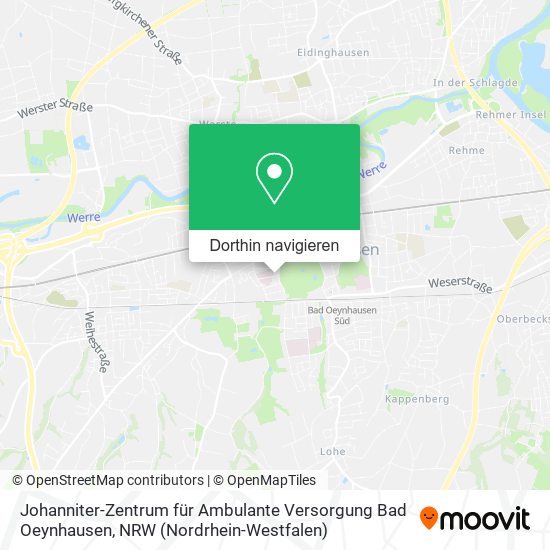 Johanniter-Zentrum für Ambulante Versorgung Bad Oeynhausen Karte